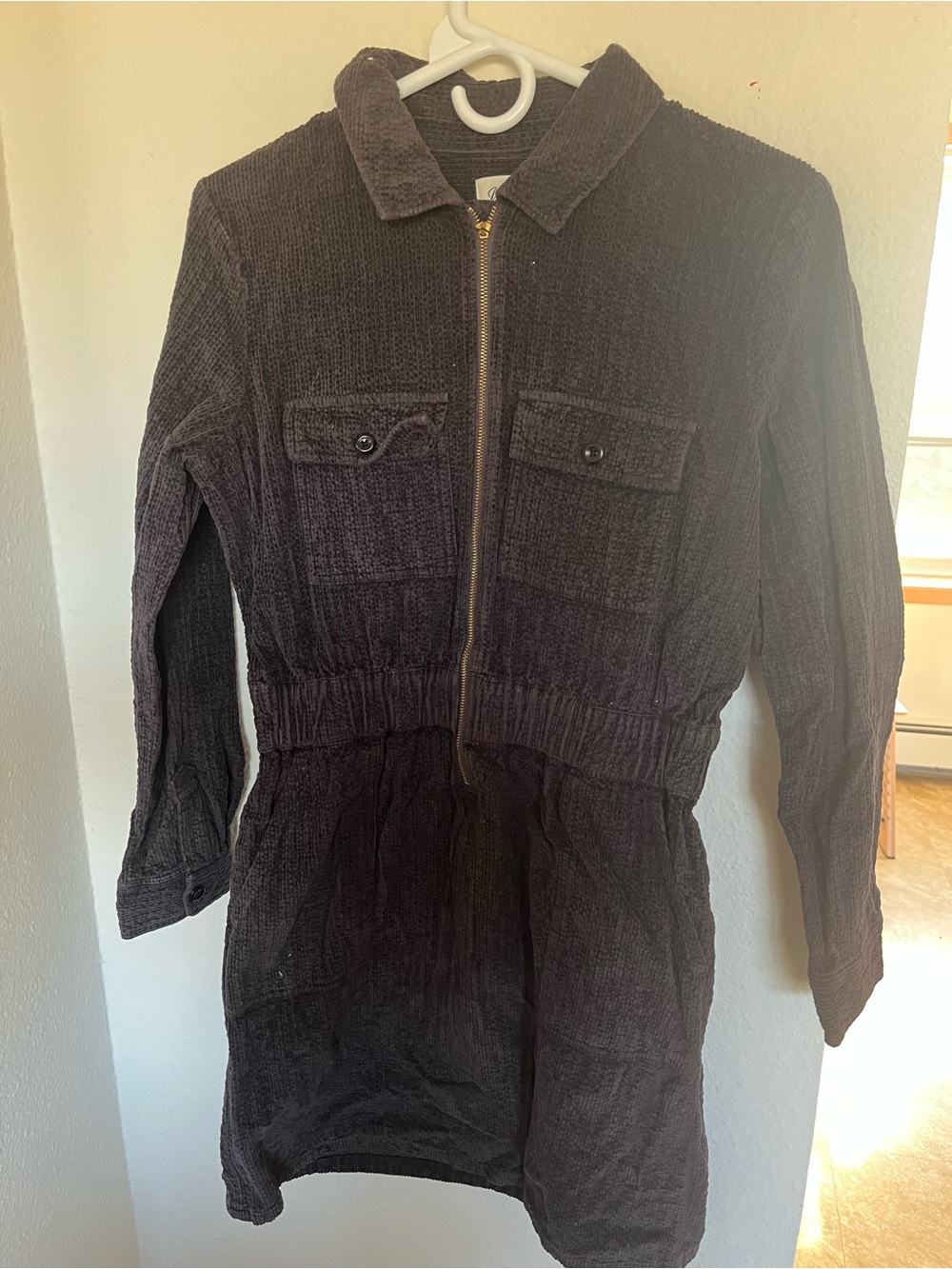 J. Crew Corduroy Zip-Front Jacket Dress